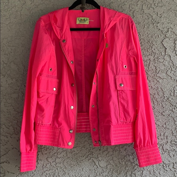 Juicy Couture hot pink windbreaker jacket - Picture 5 of 6